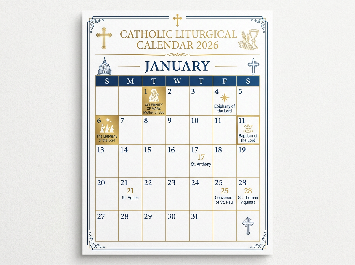 Calendário Católico 2026